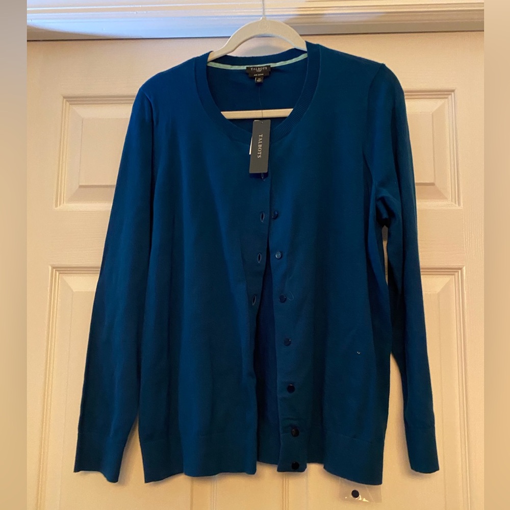 Talbots Deep Blue Knit Sweater